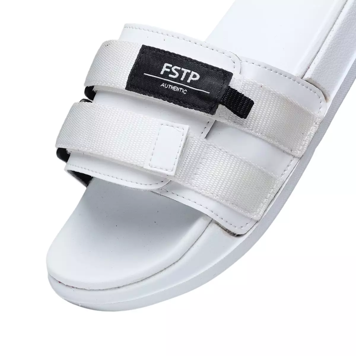 Footstep Footwear Sandal Slide Pria Wanita Stereo Full White Sandal Slip
