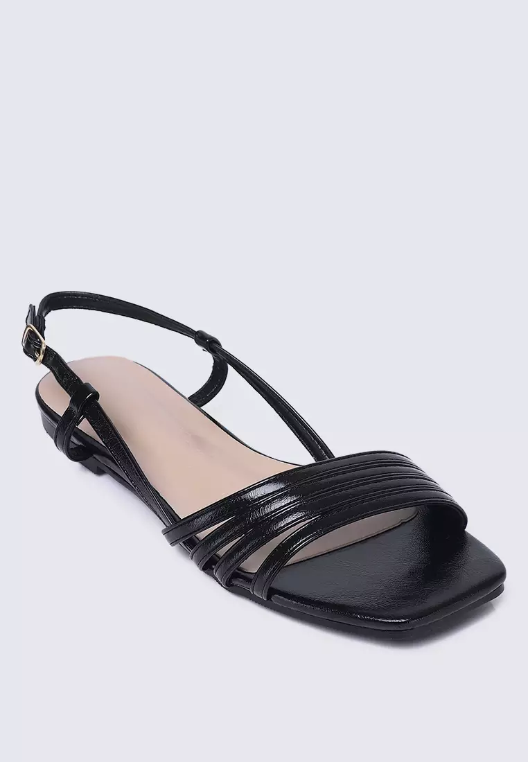 Elsie Comfy Sandals In Black