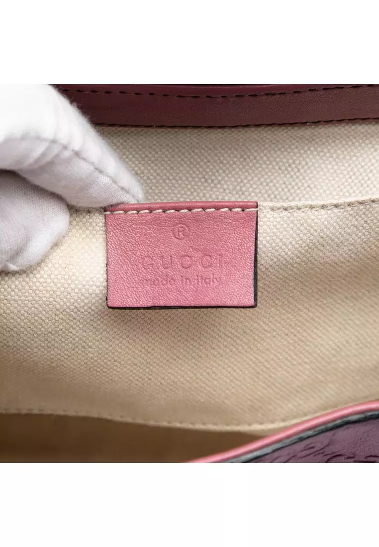 Pre-Loved Gucci Medium Guccissima Emily Shoulder Bag