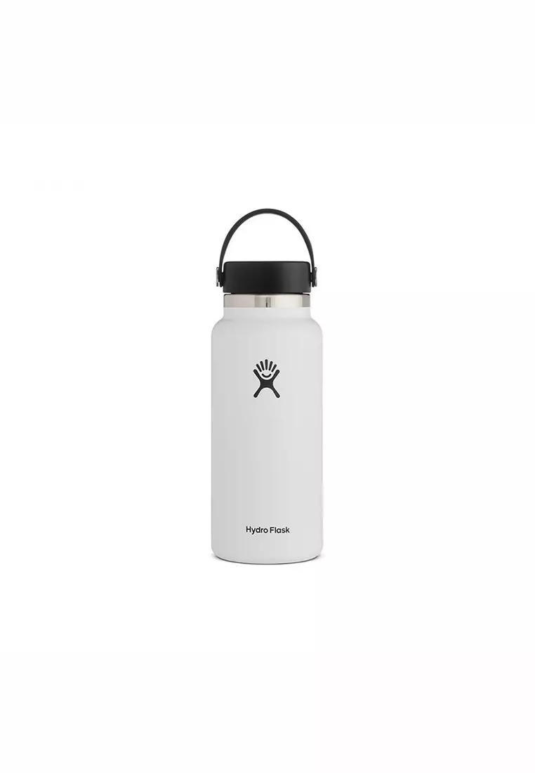 Wide Mouth 32 oz Water Bottle - White CORE