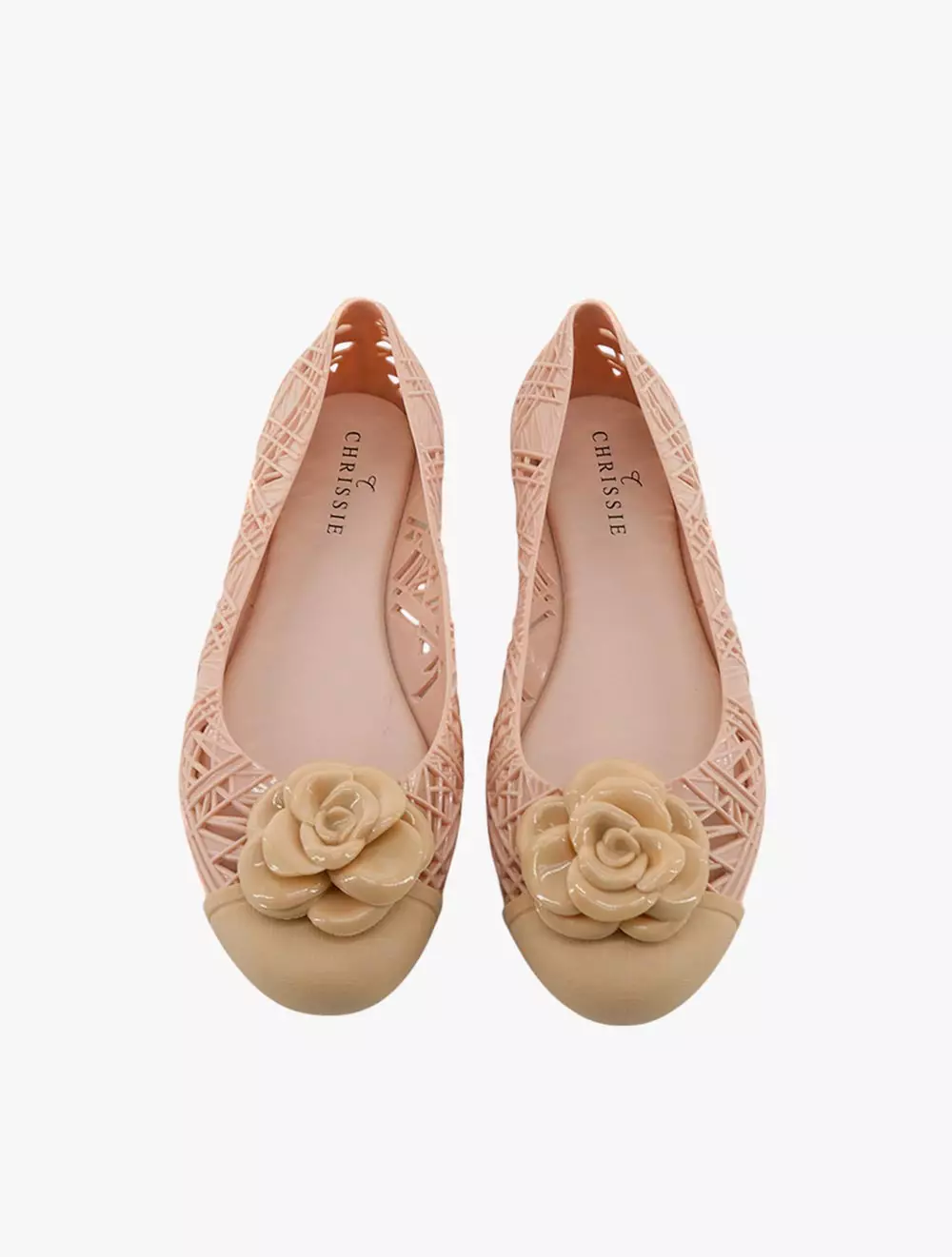 Payless Chrissie Womens Sarai Jelly Flats - Cream_15