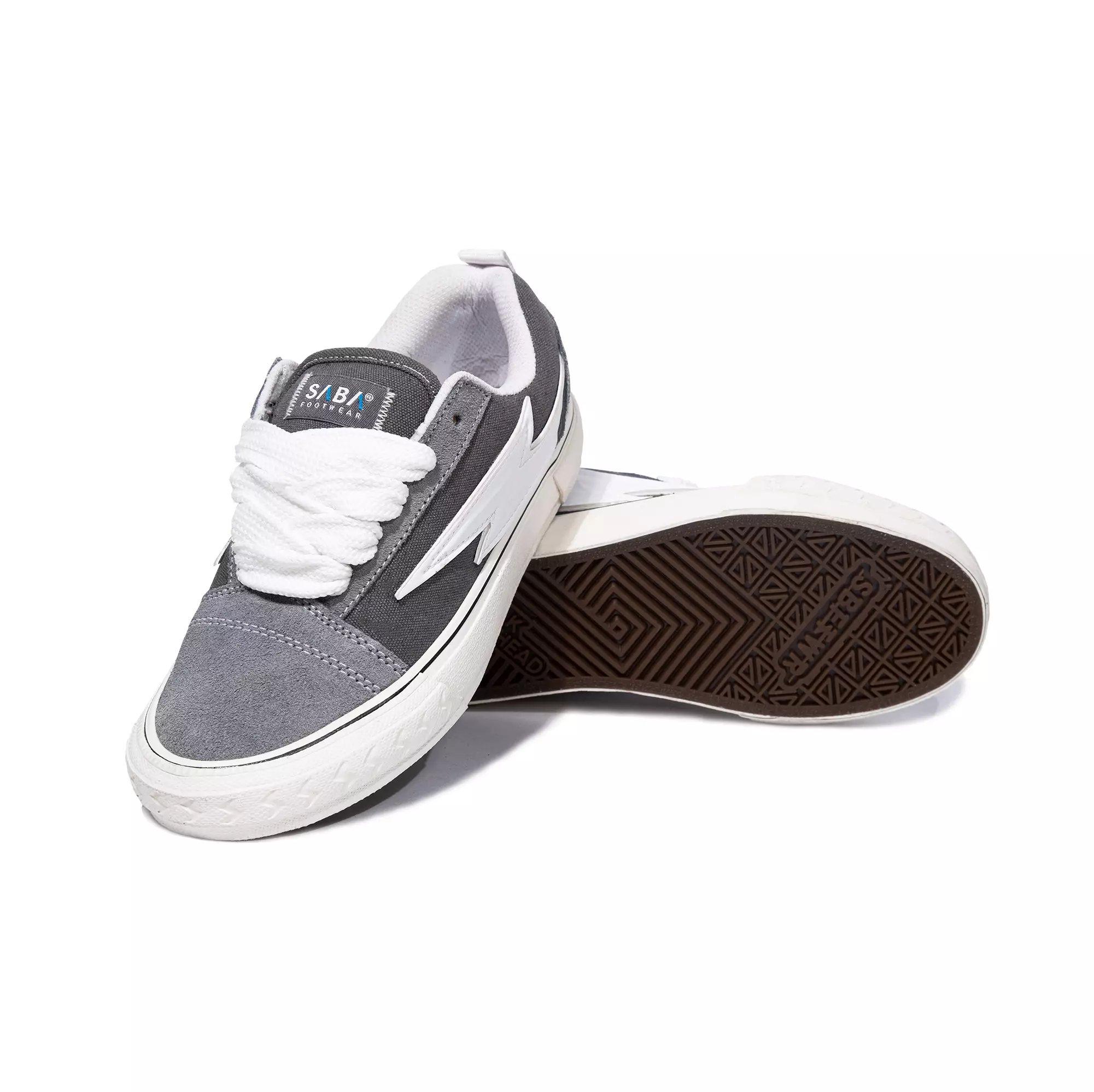 SABA Zeus Grey White - Sepatu Sneakers Pria Wanita