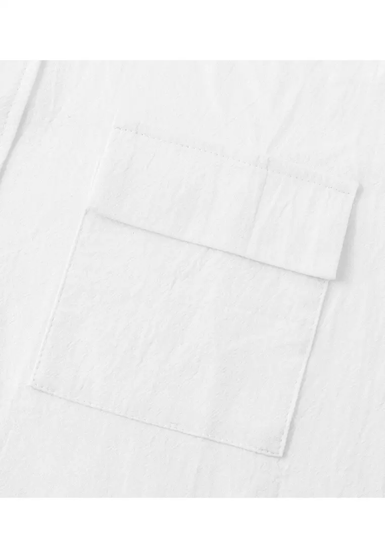 Loose Square-neck Linen Shirt YL-SKD01