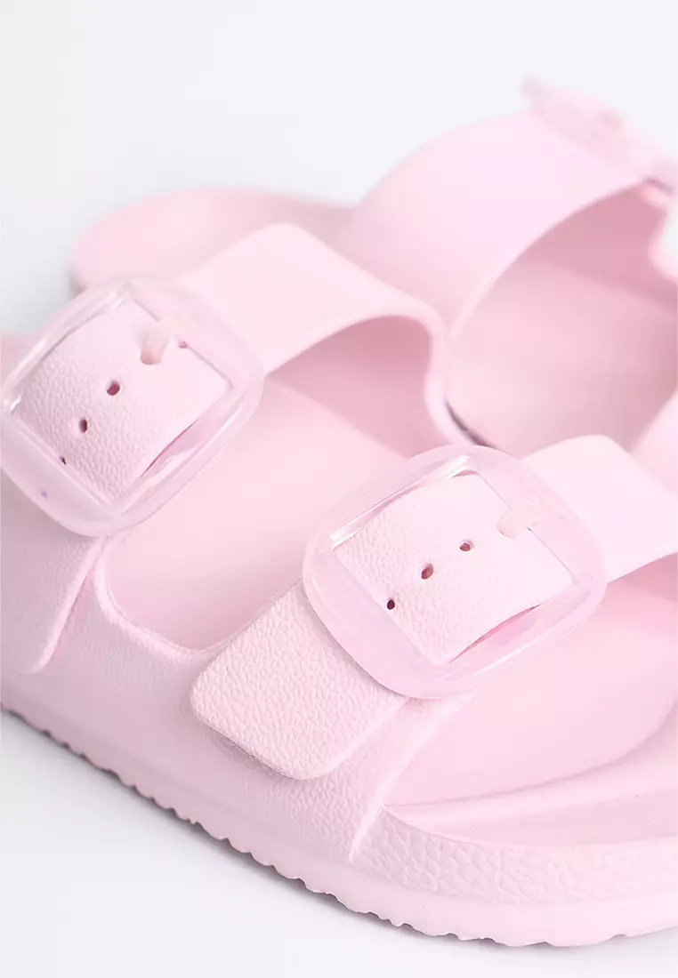 Women's Two Band Rubber Slides