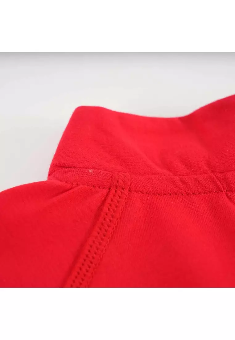 富貴和諧紅色家族裝配金魚圖案嬰兒男孩唐裝漢服爬服 0834