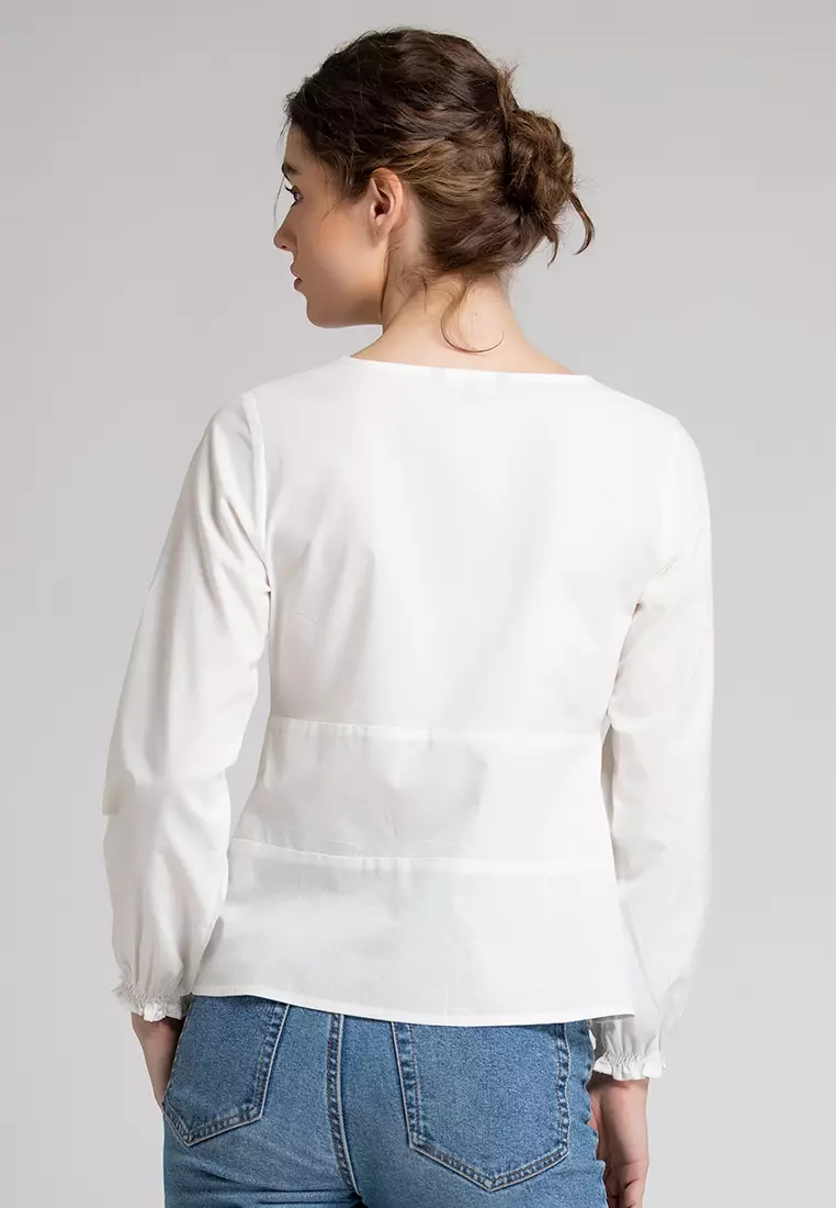 White 2025 casual blouse