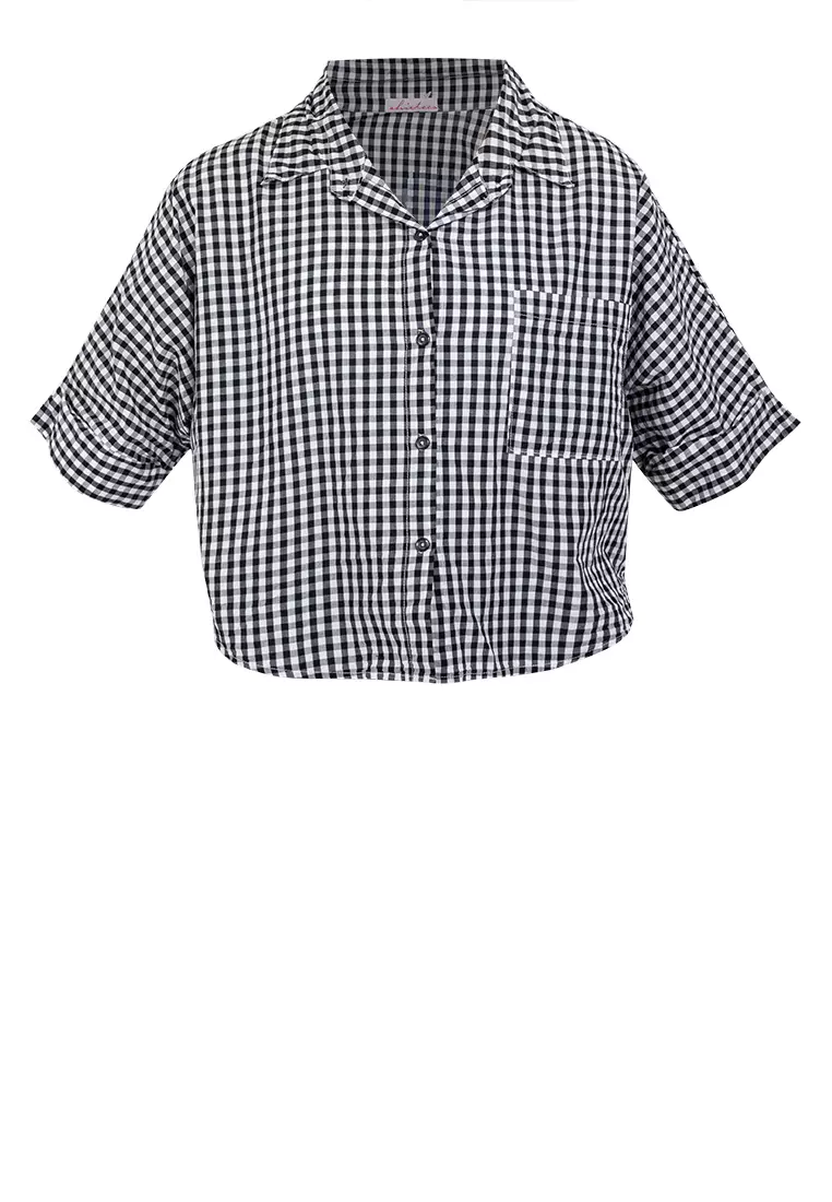 Cassandra Crop Polo Top