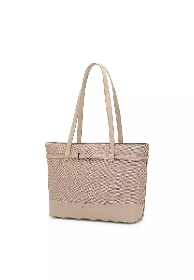 Women's Tote Bag / Shoulder Bag - Khaki