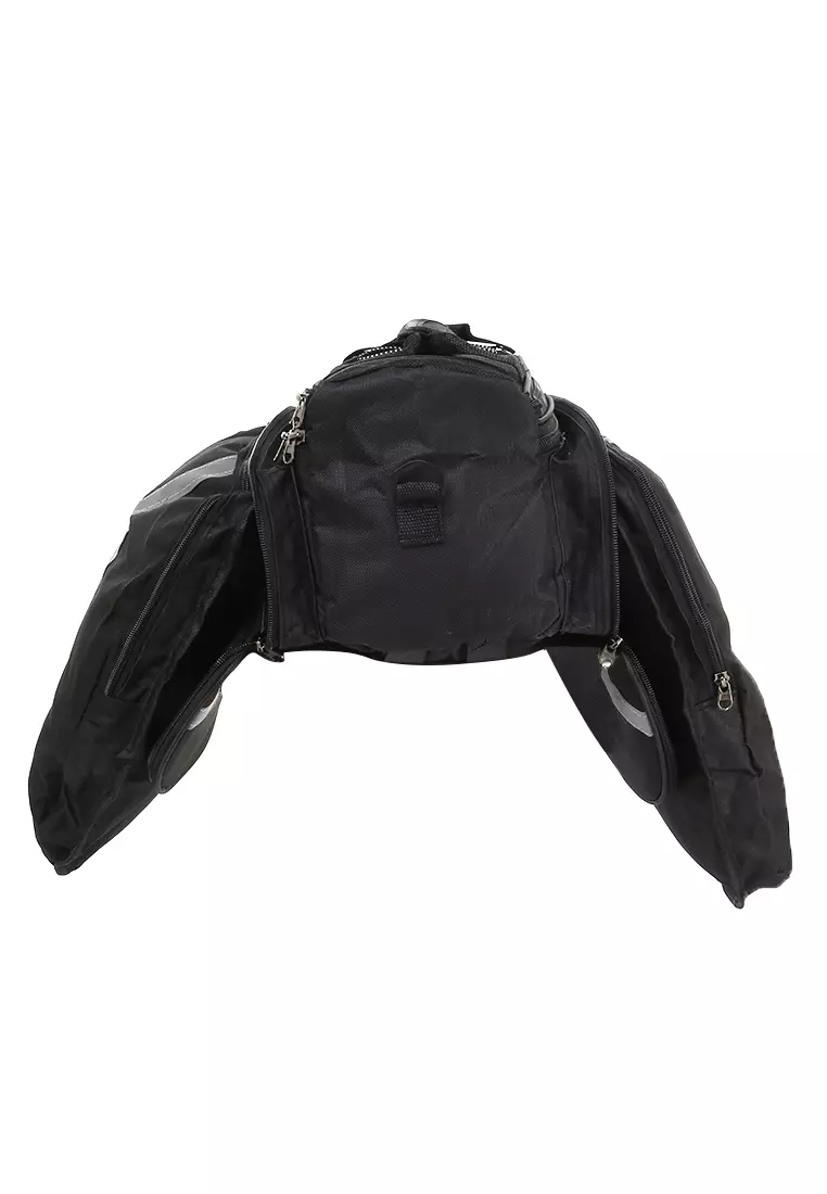 Qian Tas Sepeda Bicycle Rear Carrier Bag Waterproof Material 600D Polyester Kapasitas 8L ORIGINAL - Black
