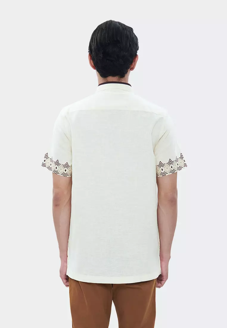 MANZONE Kemeja koko lengan pendek BARAKA - KHAKI