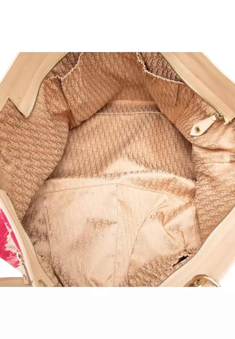 Pre-Loved Dior Large Printed Canvas St Tropez Tote