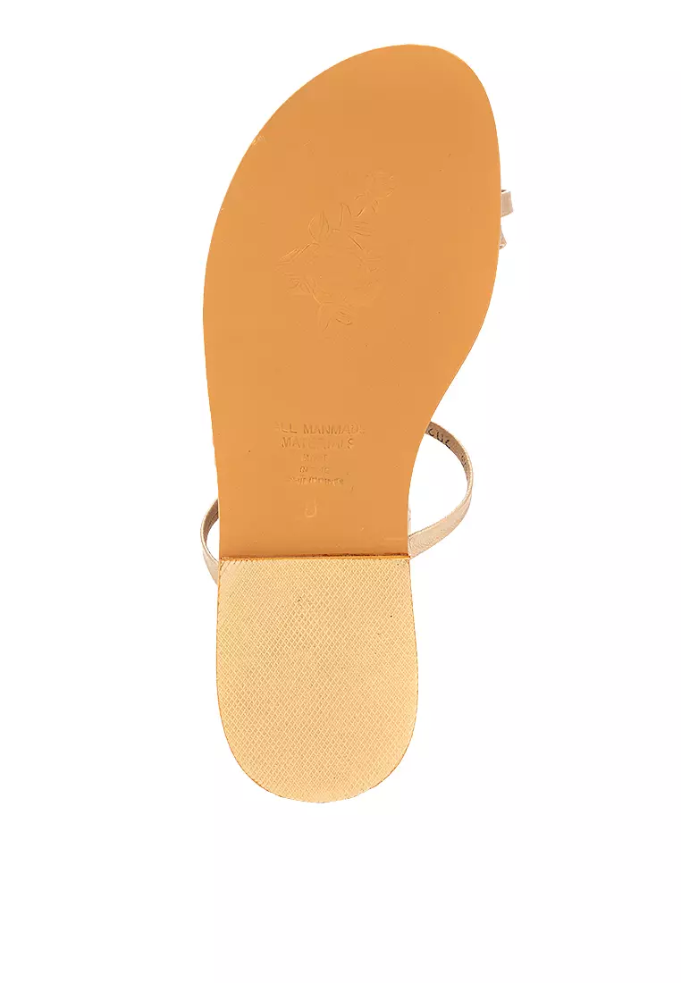 Toe Ring Strappy Flat Sandals