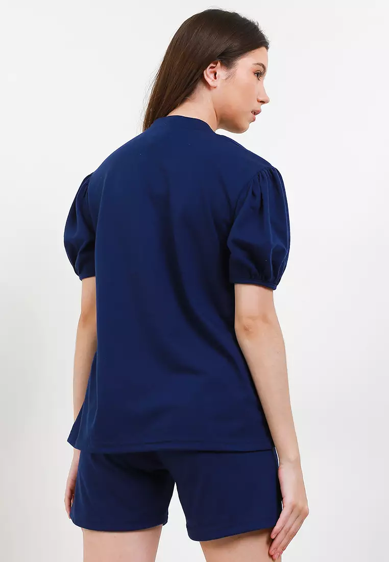 Pyama Baju Tidur Short Sleeve Short Pants Set Sleepwear