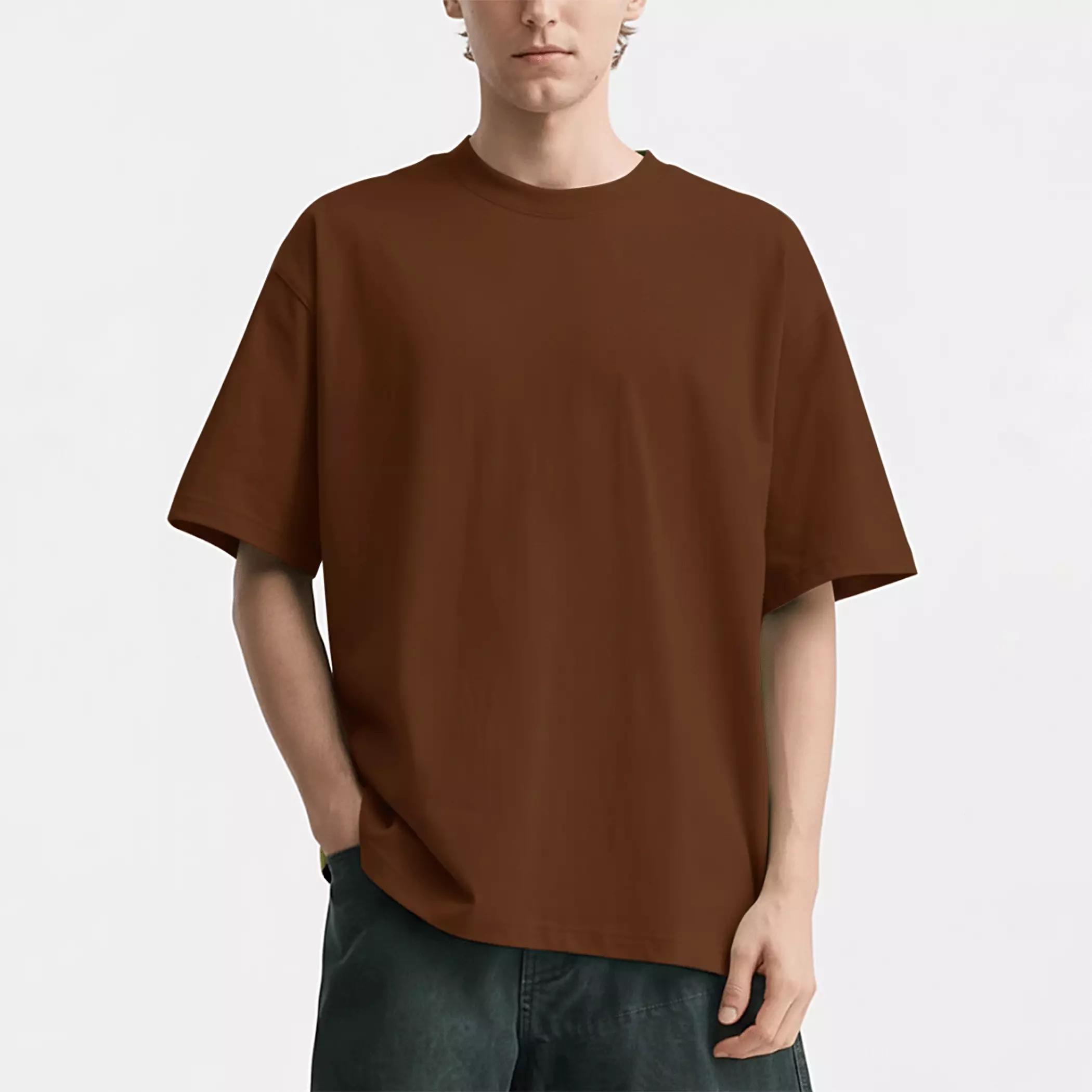 Gloaming Kaos Oversized Cotton Danball 290 Gsm Brown