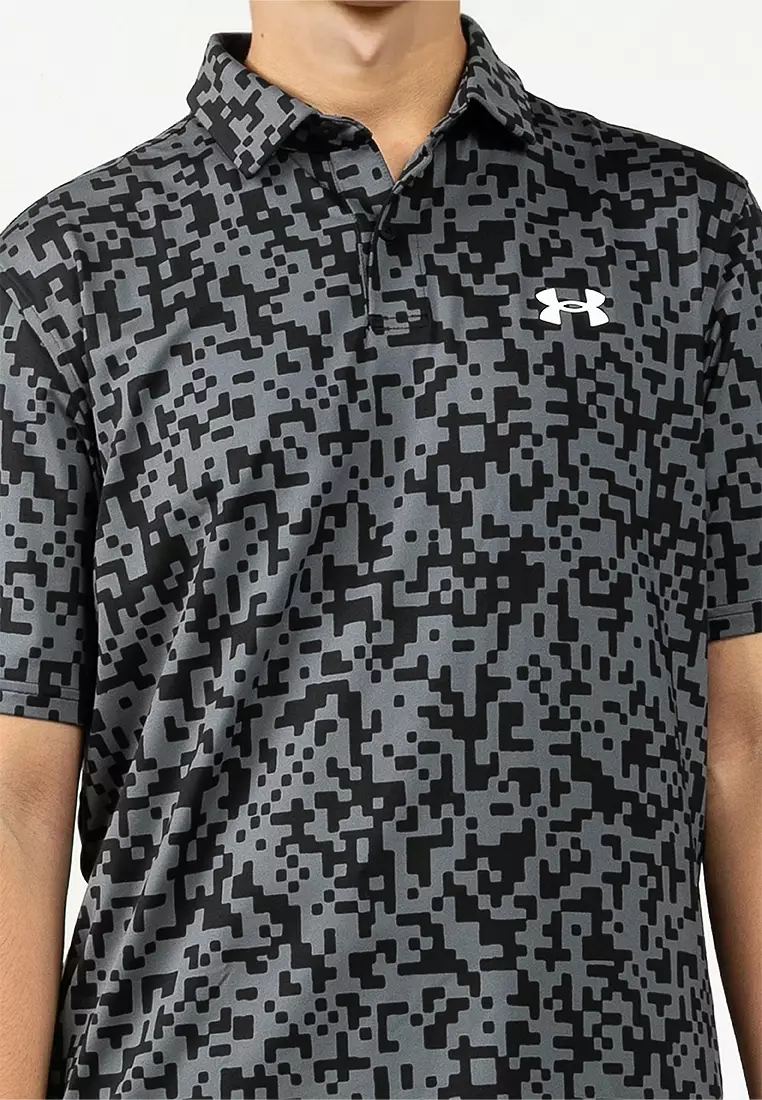 Men's Tee To Green Printed Polo Shirt