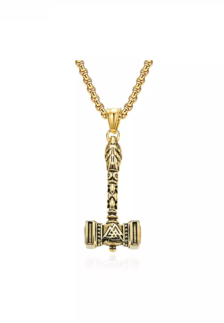 Gold sale hammer pendant