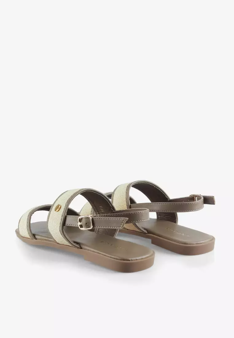 Kai Sandal Tali Wanita Khaki
