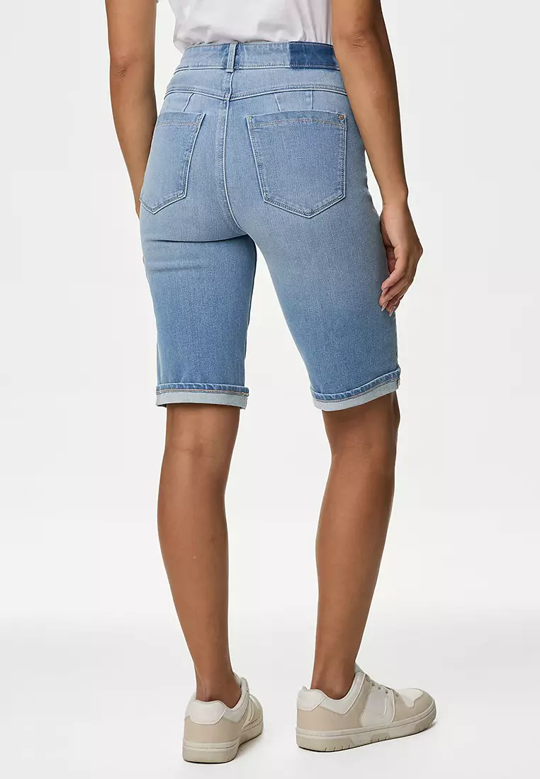 Magic Shaping Denim High Waisted Shorts