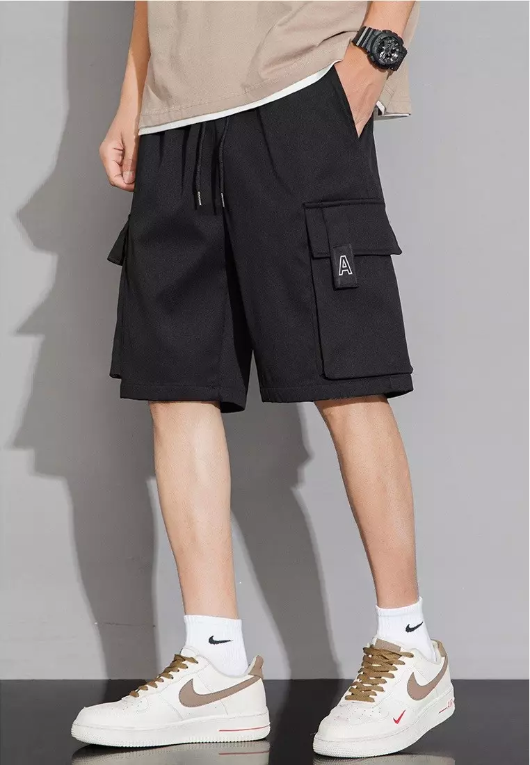 Drawstring Cargo Shorts