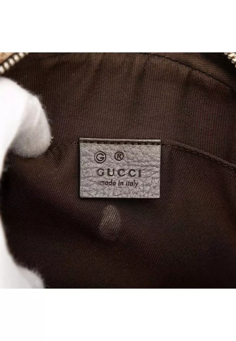 Pre-Loved Gucci Gg Canvas Belt Bag