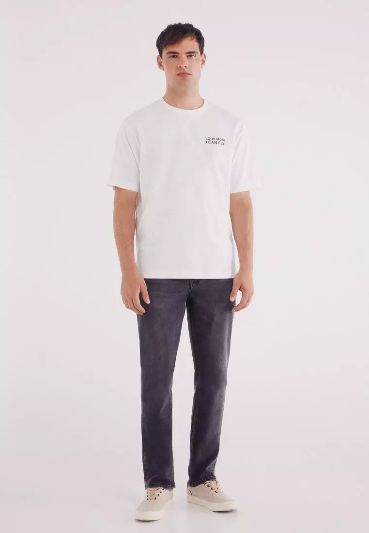 Jeans Gris Oscuro Slim Fit