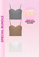 FREE NIPPLE SILICONE COVER - Grey, Brown, Black