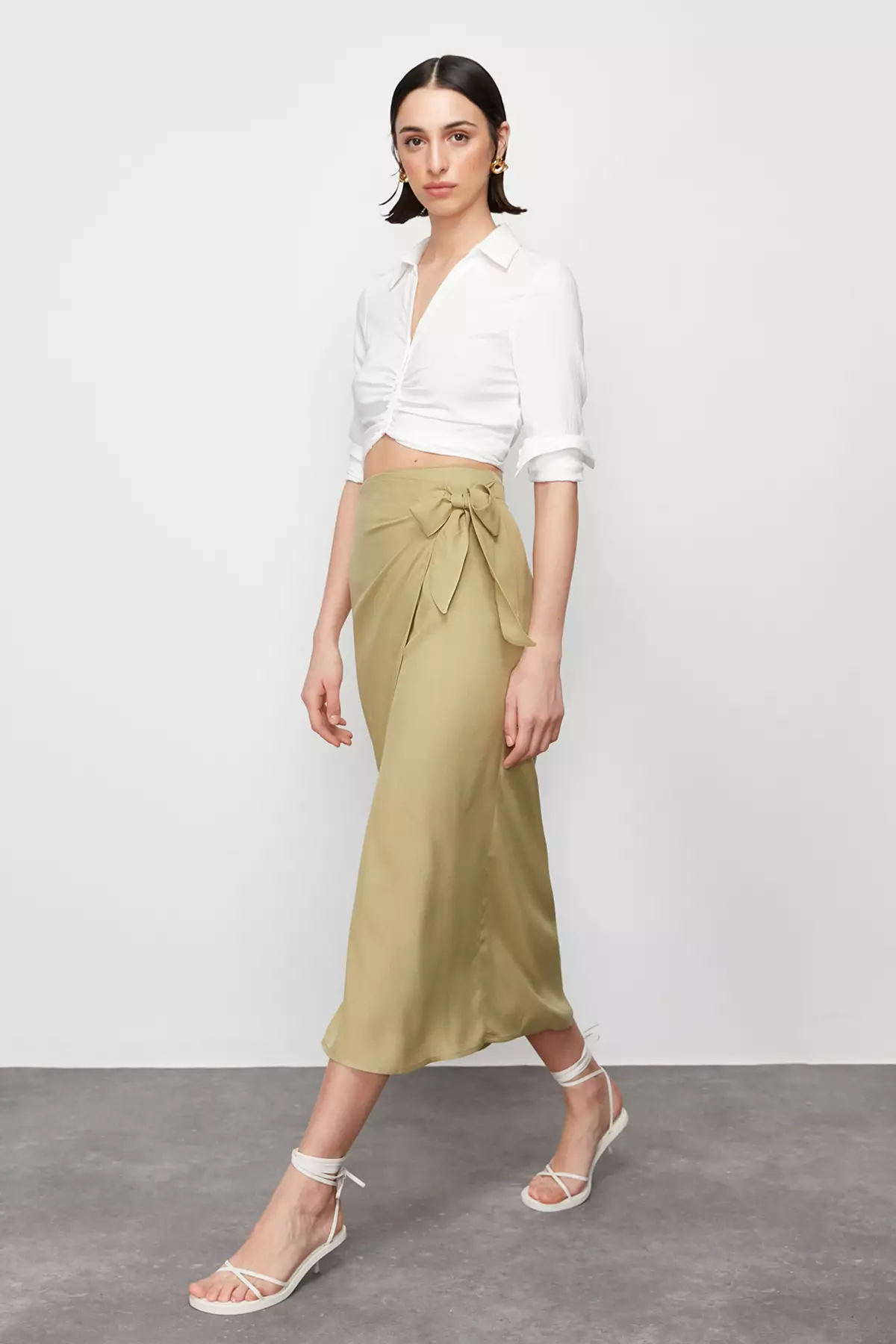 Maxi Skirt with Tied Detail