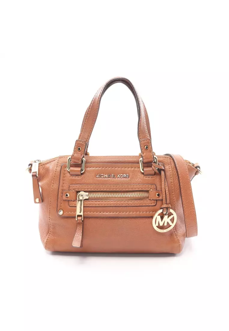 Buy MICHAEL MICHAEL KORS Preloved Michael Michael Kors Handbag leather Brown 2WAY 2024 Online