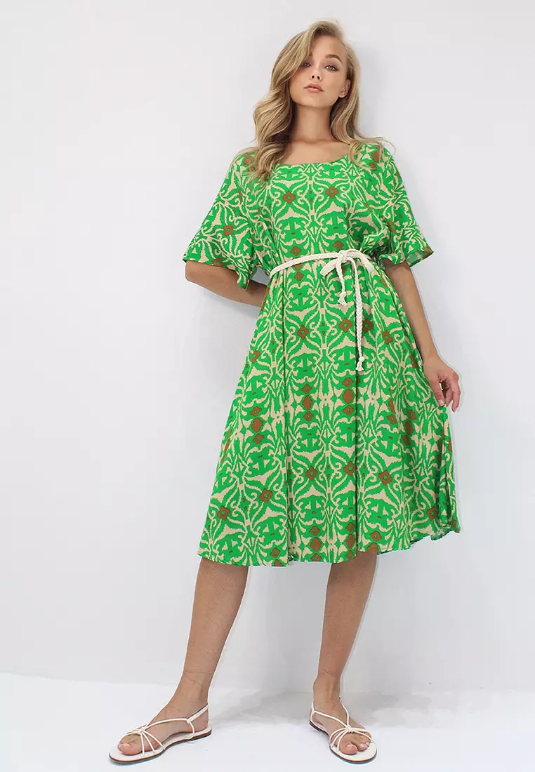 Viscose Midi Dress
