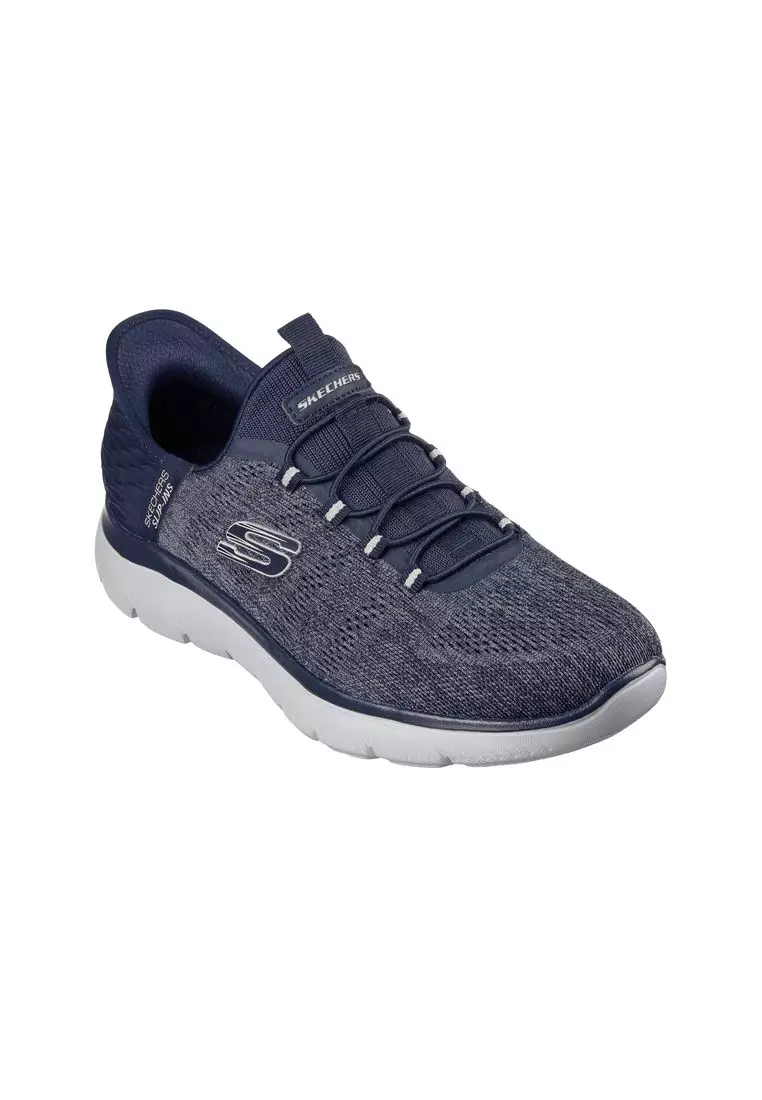 Discount on Skechers  shoes - SKU: Skechers Mens Slip-Ins Engineered Mesh Stretch Lace Sneaker W/ Air-Cooled Mf