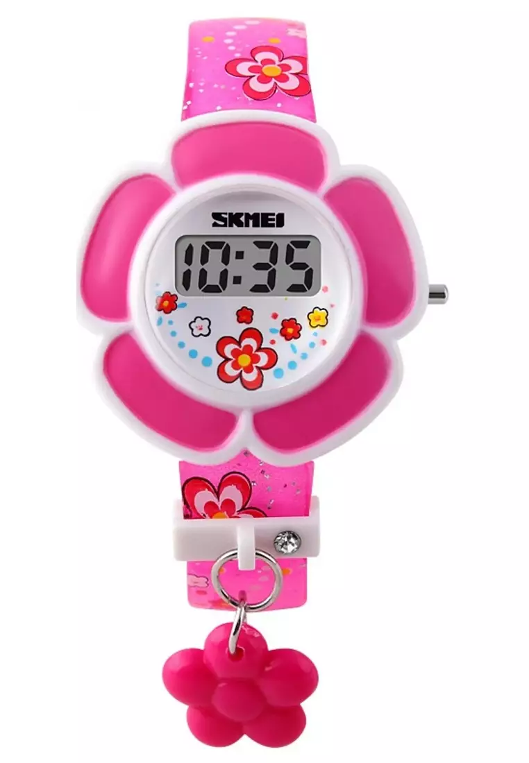 Jam Tangan Anak Digital Lucu Vintage Karet Strap Tali Material PU Leather VC08 ORIGINAL