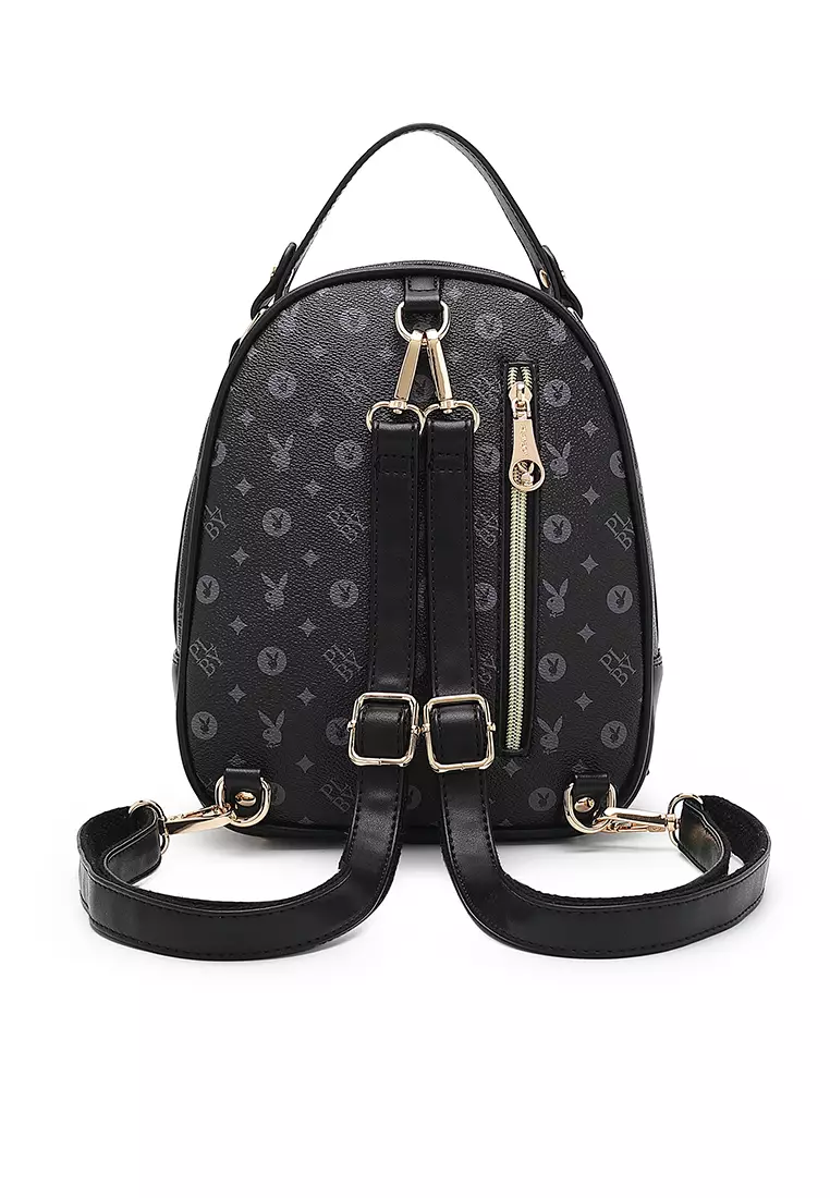 PLAYBOY BUNNY LADIES MONOGRAM BACKPACK ELANA –