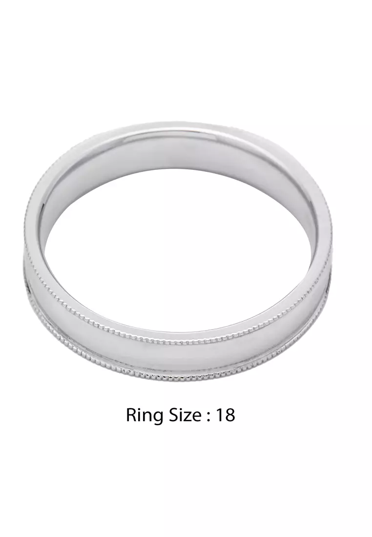 LITZ 18K White Gold  Diamond Ring  YM-BRS142-E