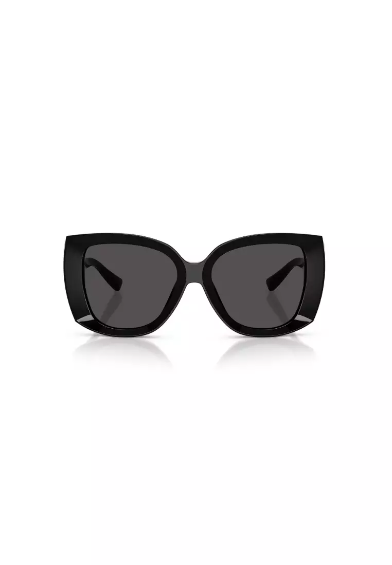 Women's Square Frame Black Acetate Sunglasses - DG4495