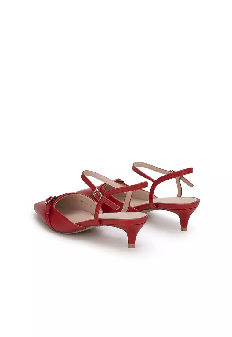 Jual nose ANKLE STRAP KITTEN HEEL PUMP Original 2024 ZALORA Indonesia