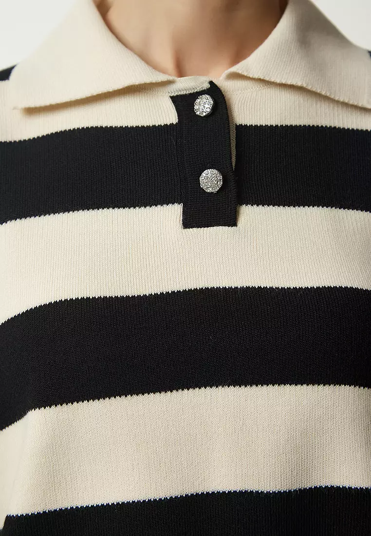 Stripe Crop Sweater
