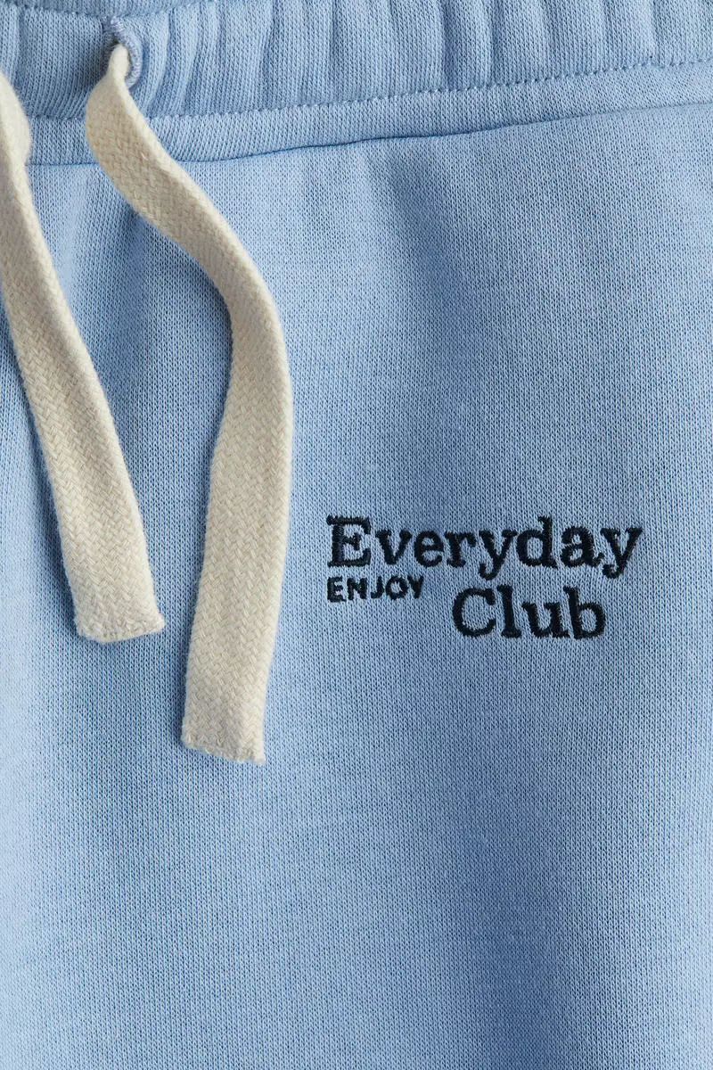 Embroidery-detail joggers