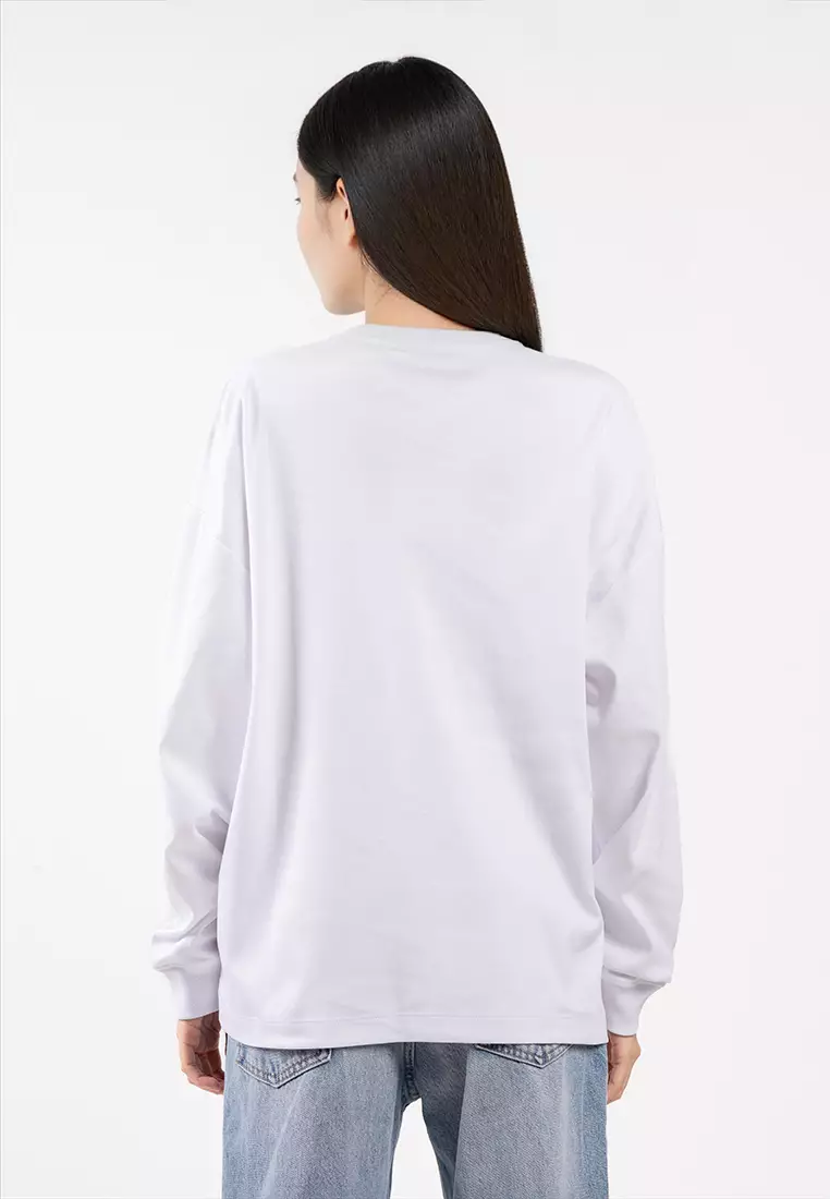 寬鬆長袖圓領T恤 - Calvin Klein Jeans