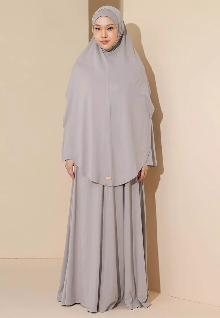 Saira Abaya Set Khaki