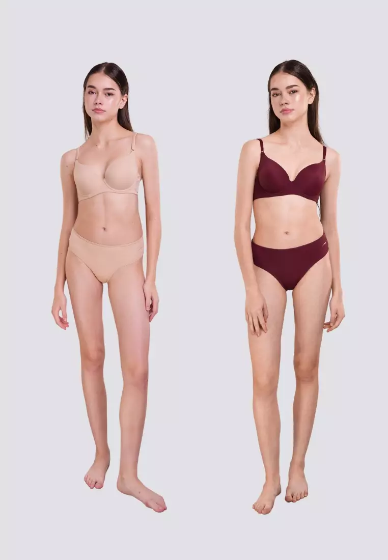 Perfect Pair 2-in-1 Full Cup Bra with Underwire Underwear for Women