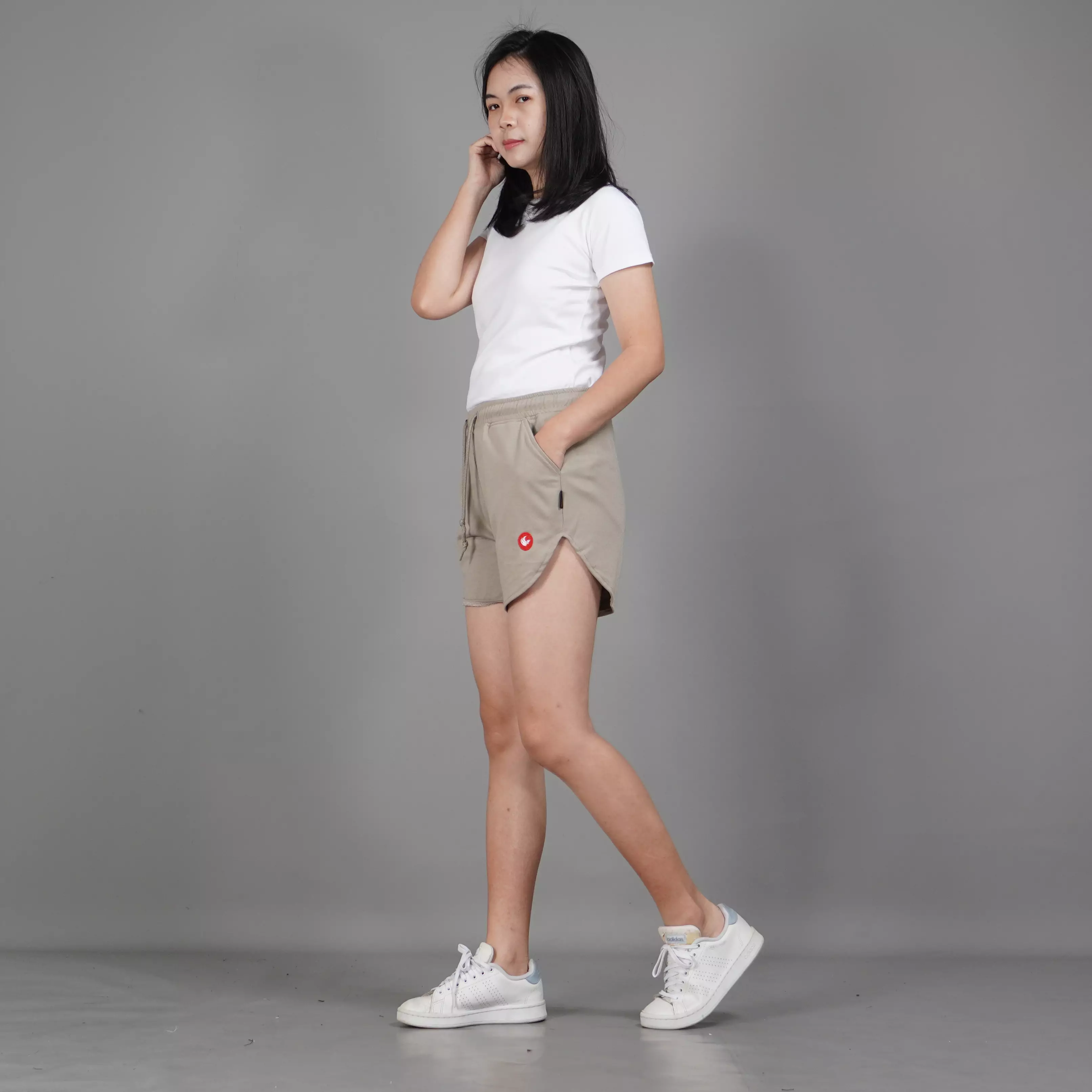  MINI Celana Pendek Wanita Celana Olahraga Wanita - Krem