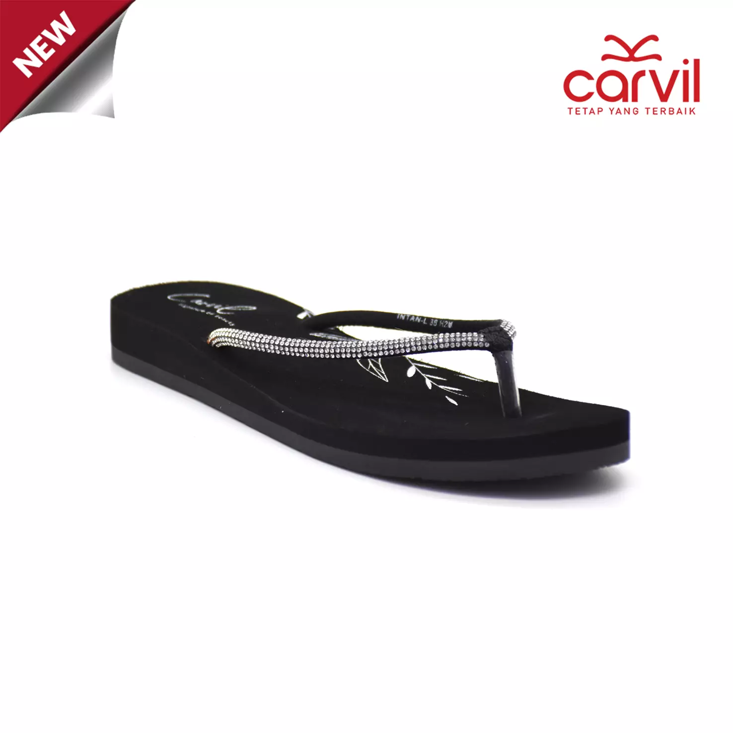 Carvil Sandal Wanita Intan-LW Black