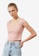 Trendyol pink Square Neck Ribbed Crop Top 13ABAAAB65A66EGS_1