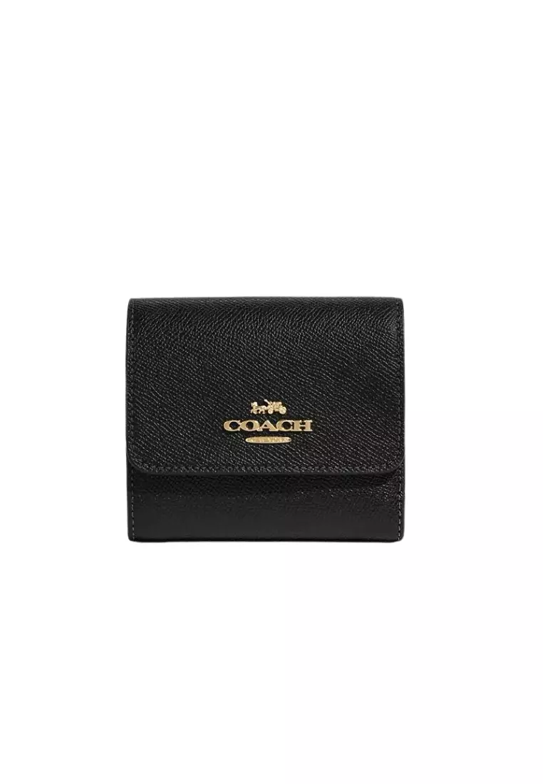 Coach Coach Small Trifold Wallet CF427 In Black ZALORA