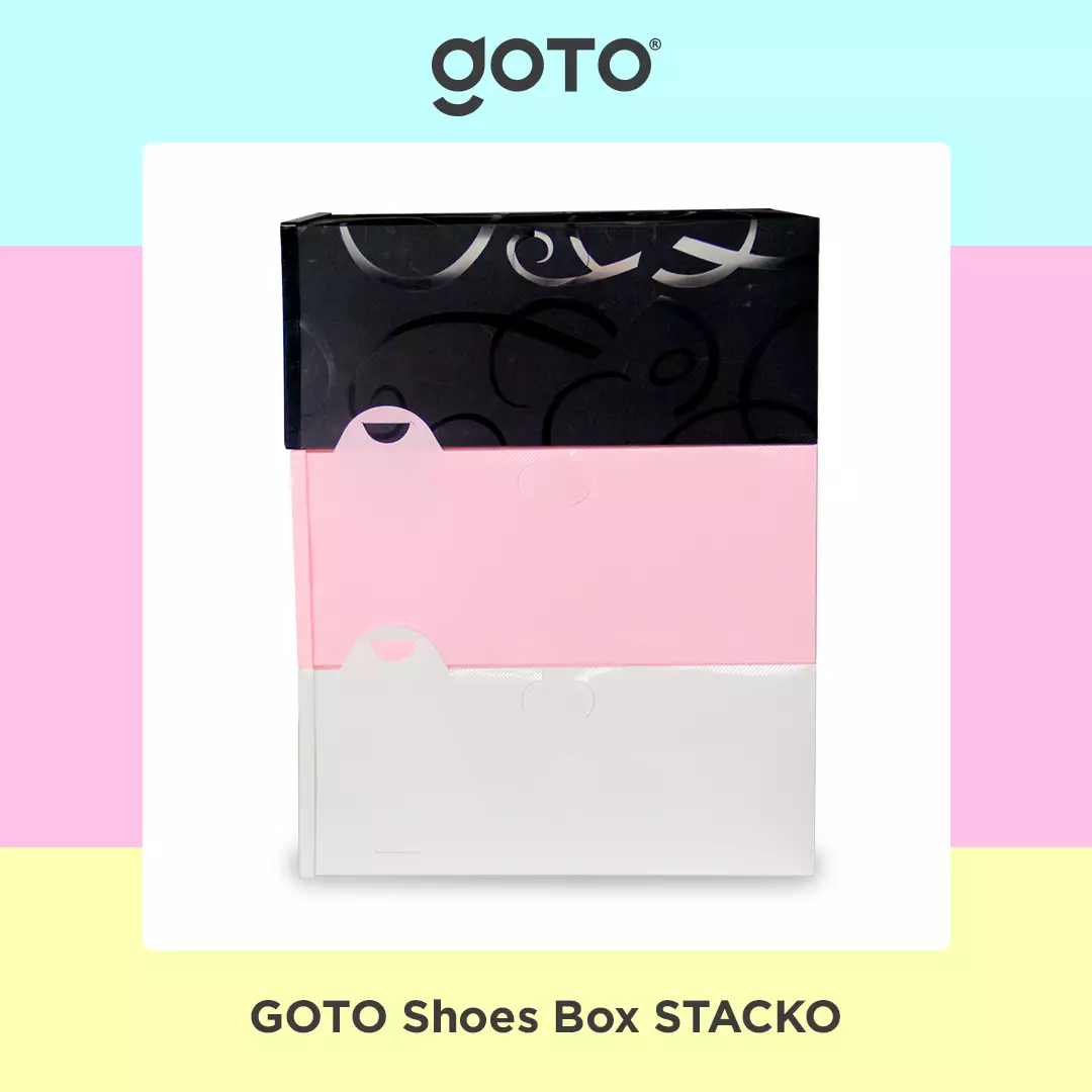 Jual Goto Living Goto Stacko Kotak Sepatu Lipat Storage Shoe Box Organizer Rak Original