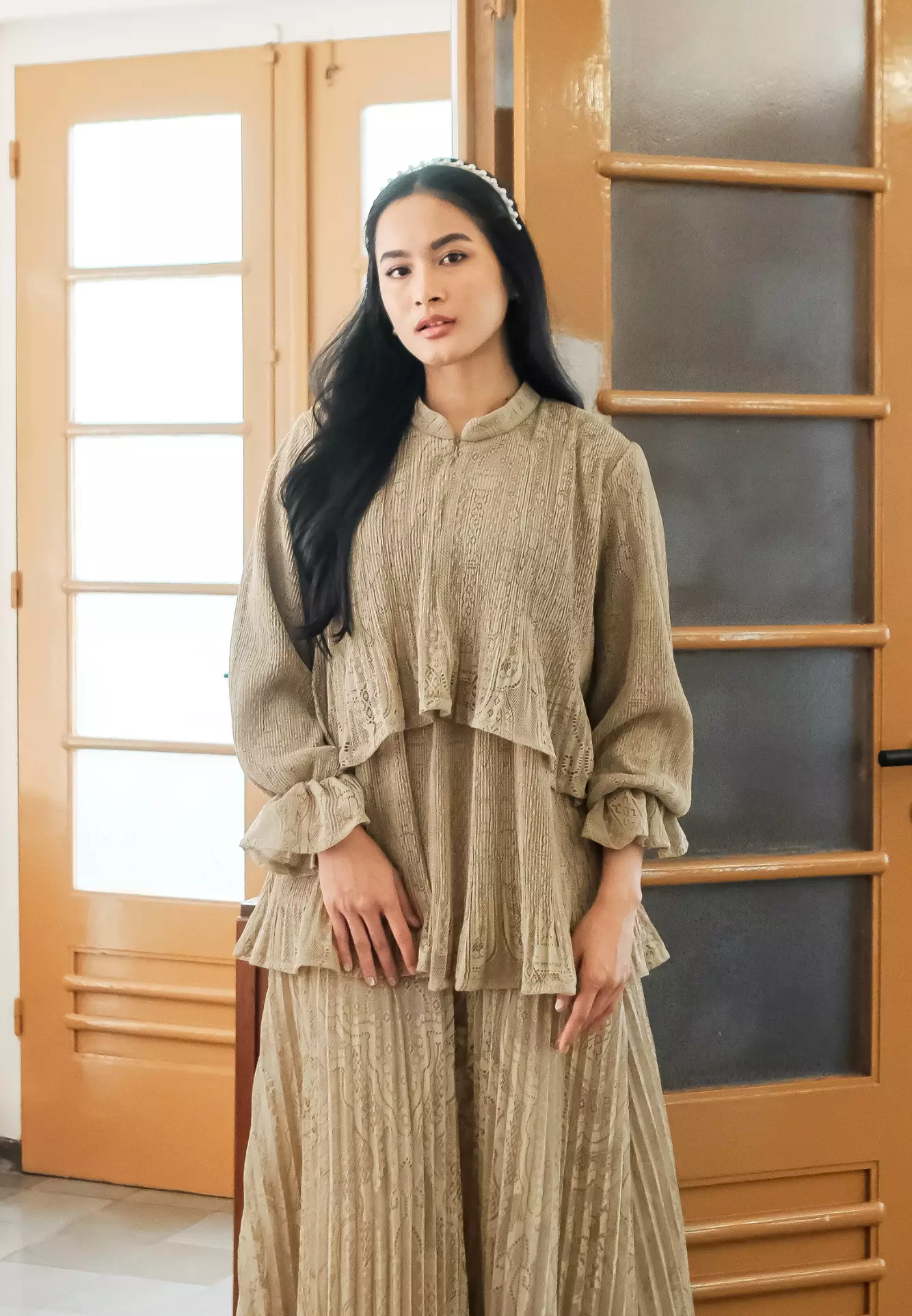 Ansara Blouse - Stone