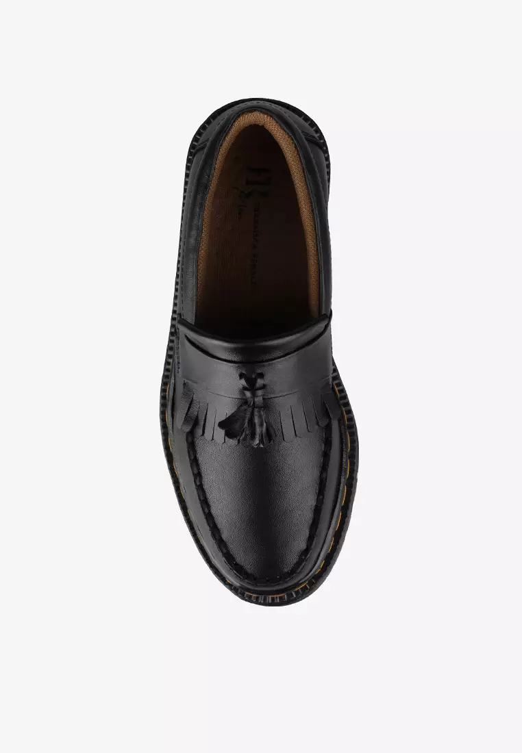 Sepatu Formal Loafers Pria Kulit Asli Genuine leather M.Pablo 03 Black