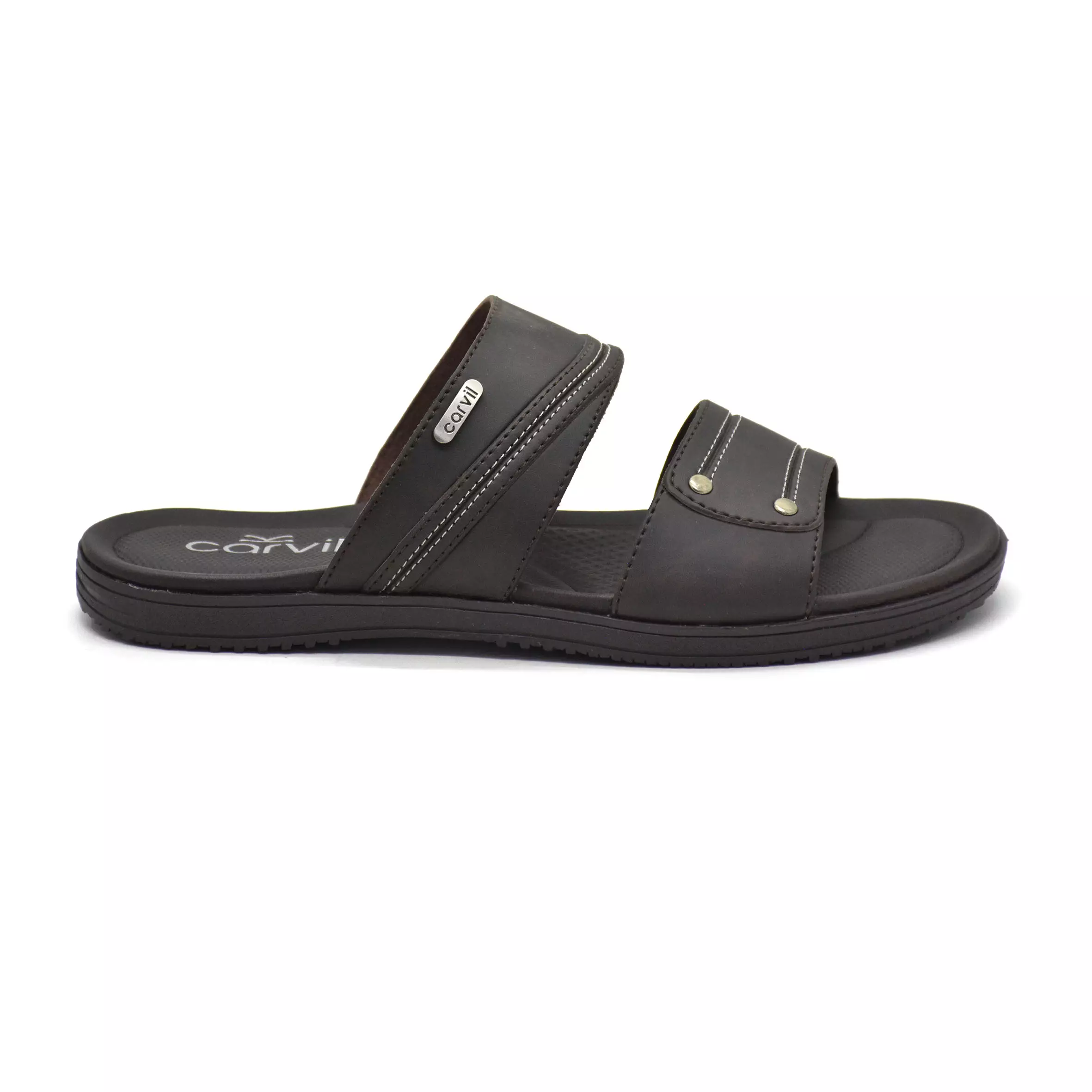 Carvil Sandal Pria Vicenza-02 M Dark Brown