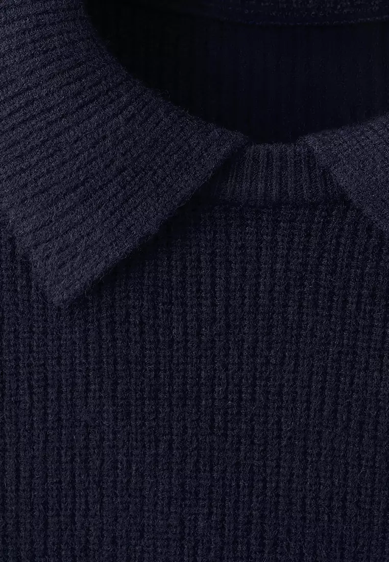 Knitted Polo-Neck Sweater