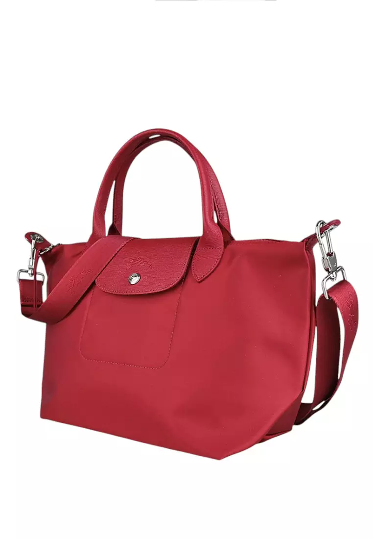 Le Pliage Neo Small Top Handle Handbag - Red/Red